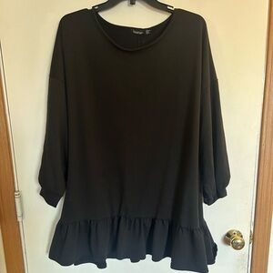 Boohoo plus size size US 18 baby doll blacktop